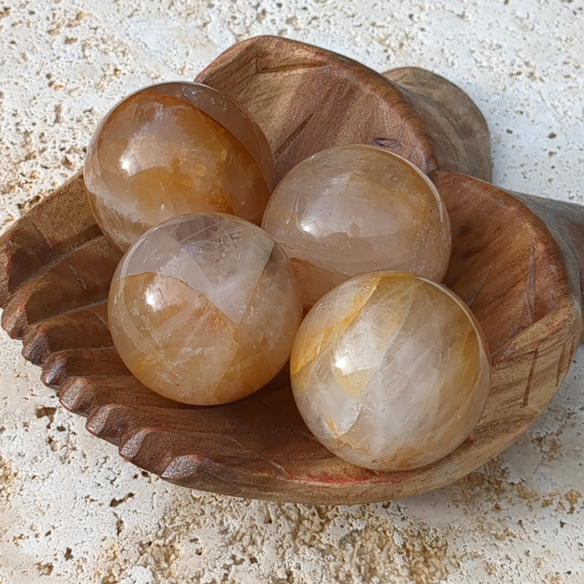 Golden Healer Sphere (4.8-5.5cm) - 150-199g from Green Door Living