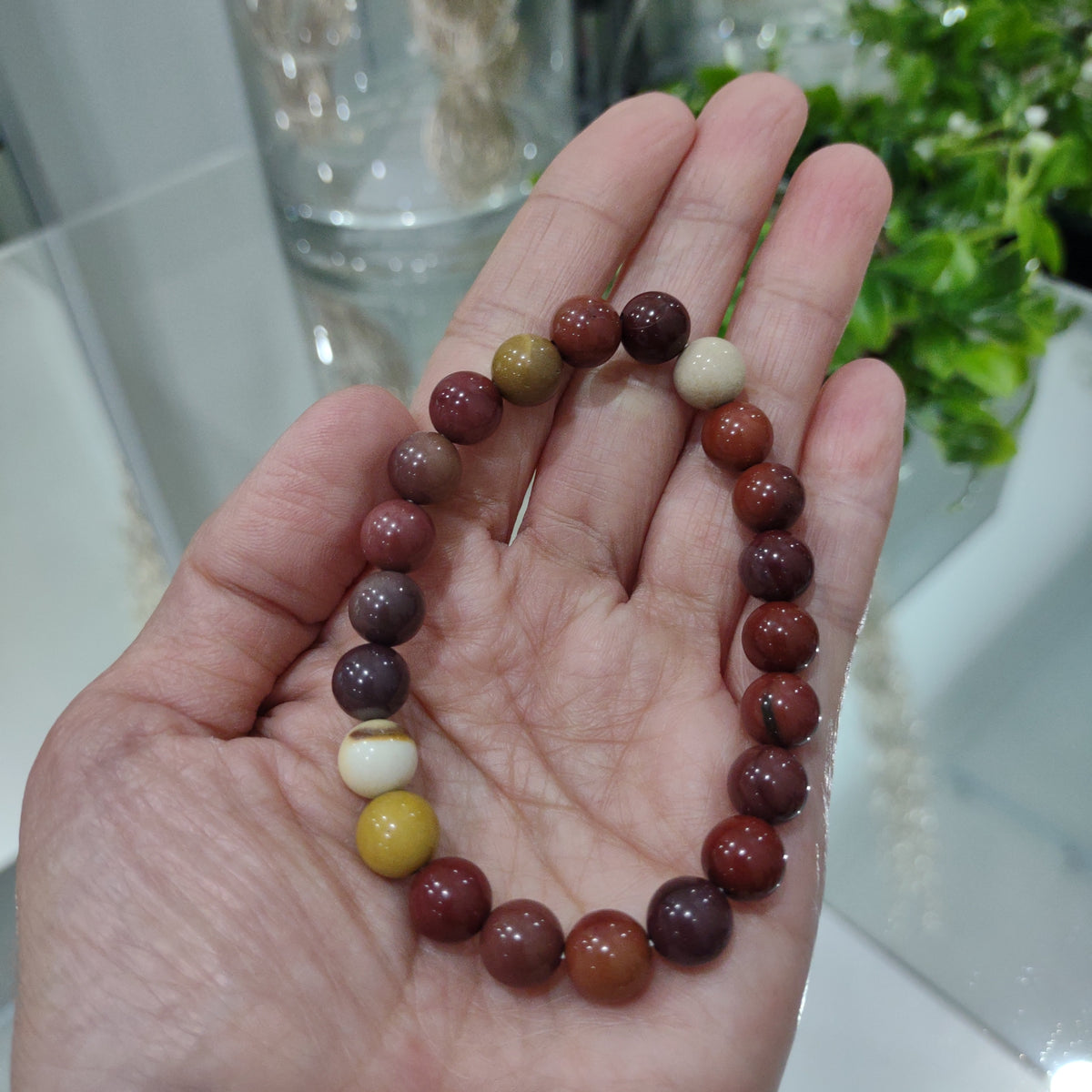 Mookaite Bead Bracelet - 8mm
