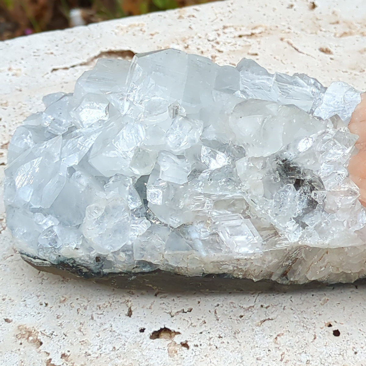 Apophyllite Cluster 'Glass' with Stilbite (18.4cm) - 1.58kg - Very high quality from Green Door Living
