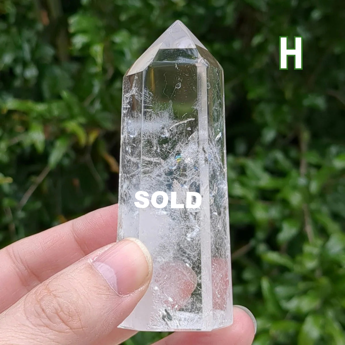Clear Quartz Generator (6-10cm) - 100-149g from Green Door Living QCG06-002 H