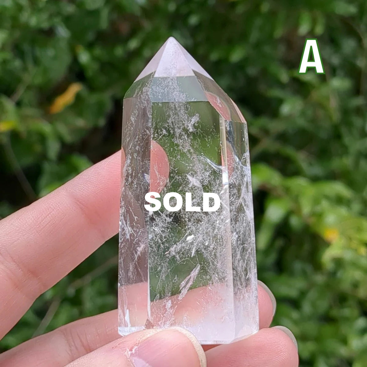 Clear Quartz Generator (6-10cm) - 100-149g from Green Door Living QCG06-013 A