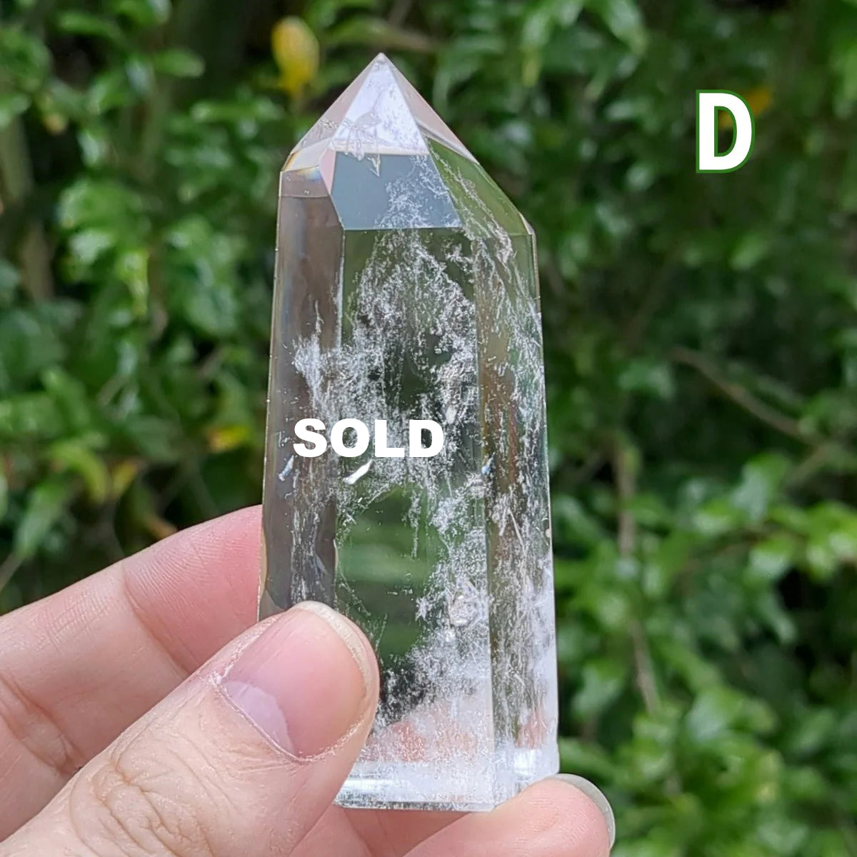 Clear Quartz Generator (6-10cm) - 100-149g from Green Door Living QCG06-014 D