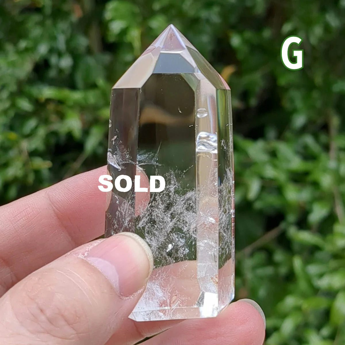 Clear Quartz Generator (6-10cm) - 100-149g from Green Door Living QCG06-018 G