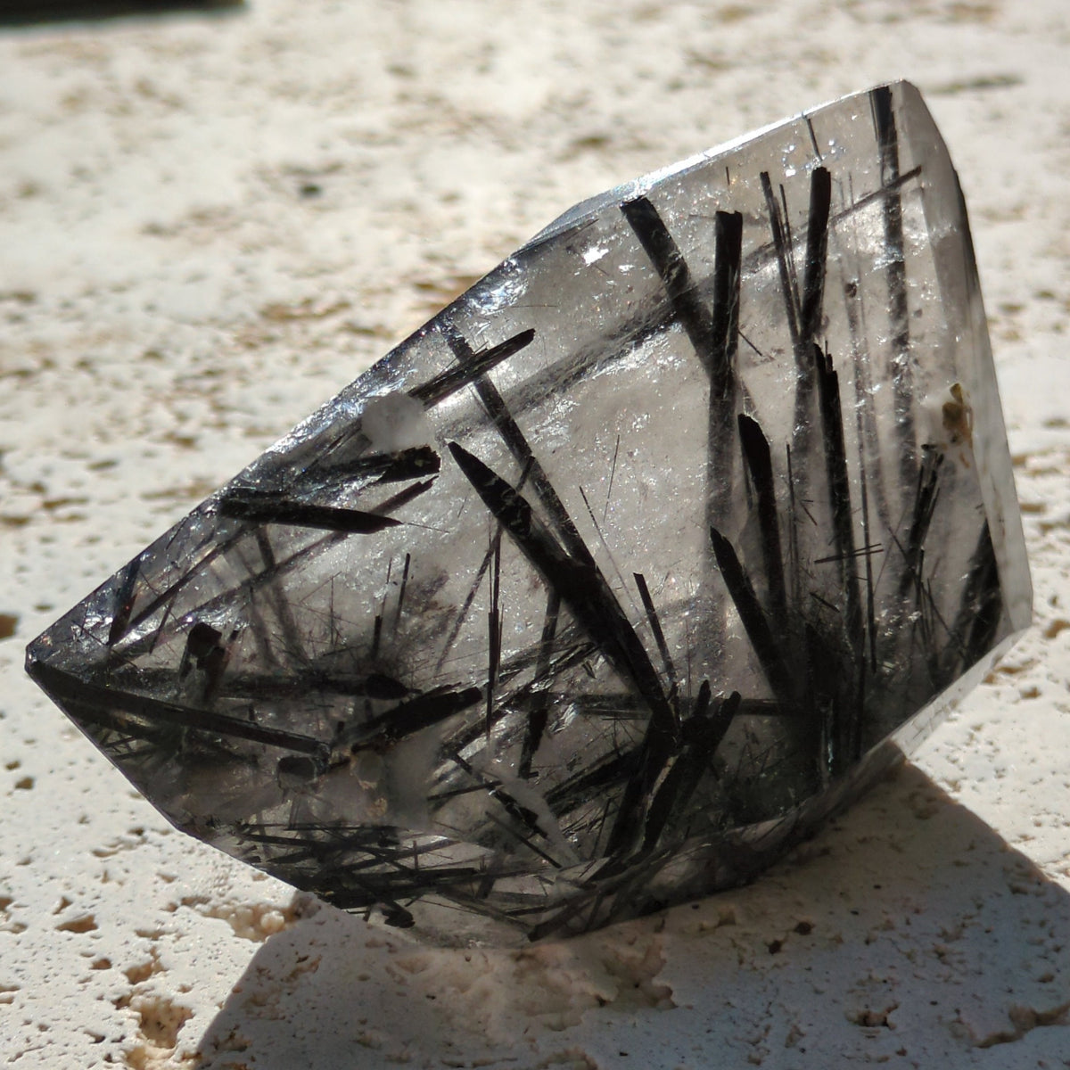 Tourmaline Quartz Freeform with Rainbow (10.8cm) - 439g from Green Door Living