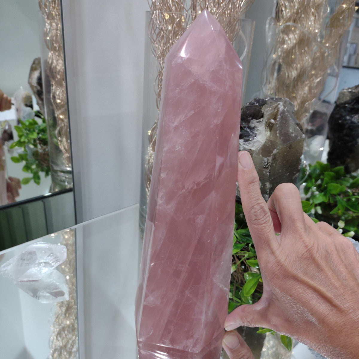 Rose Quartz Large Generator (24.5cm) - 1.873kg