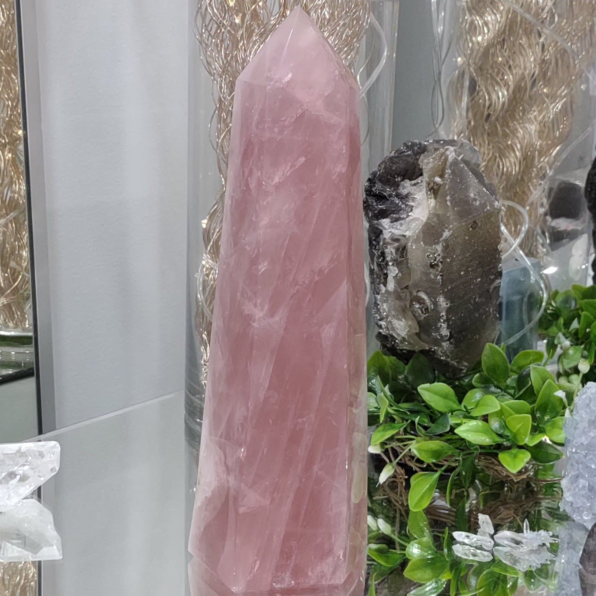 Rose Quartz Large Generator (24.5cm) - 1.873kg