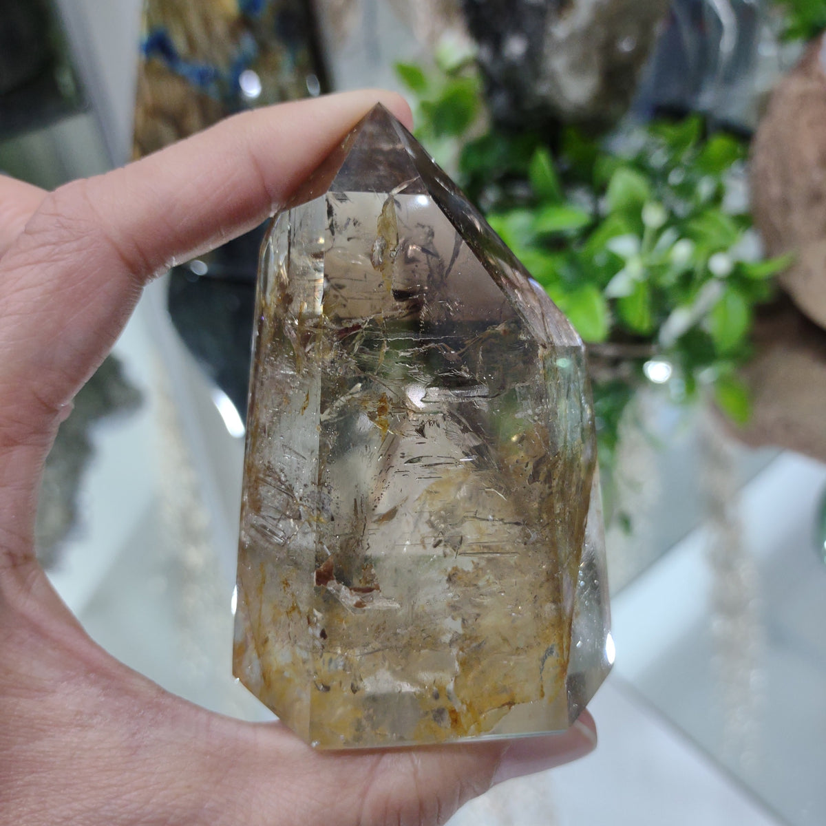 Inclusion Smoky Quartz Point - Very High Grade (7.9cm) - 203g from Green Door Living