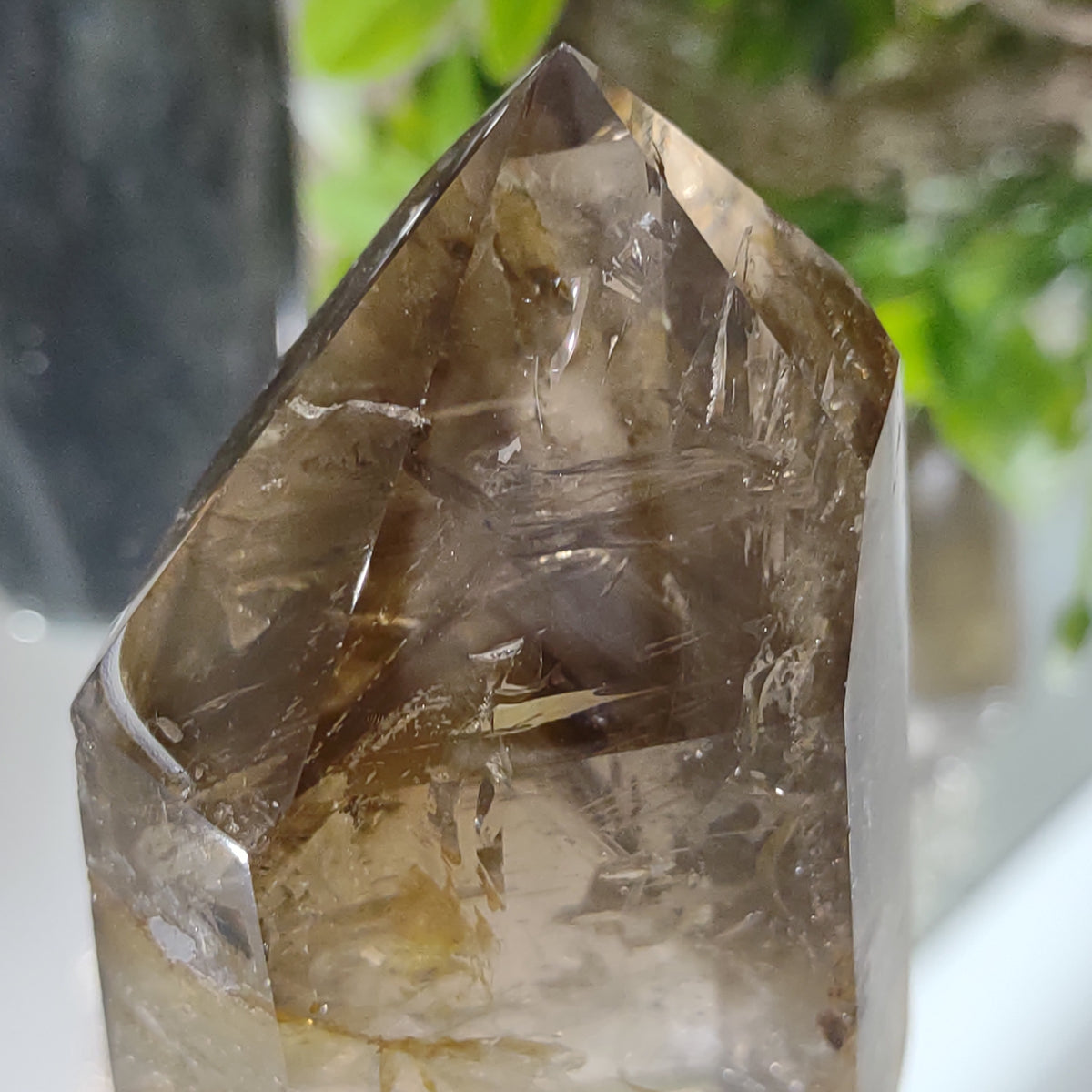 Inclusion Smoky Quartz Point - Very High Grade (7.9cm) - 203g from Green Door Living