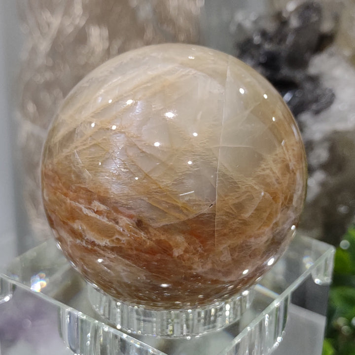 Peach Moonstone Sphere (5.8cm) - 274g