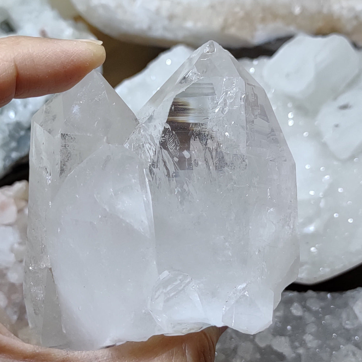 Clear Quartz Cluster (7.2cm) - 279g (Reduced - Chip on points)