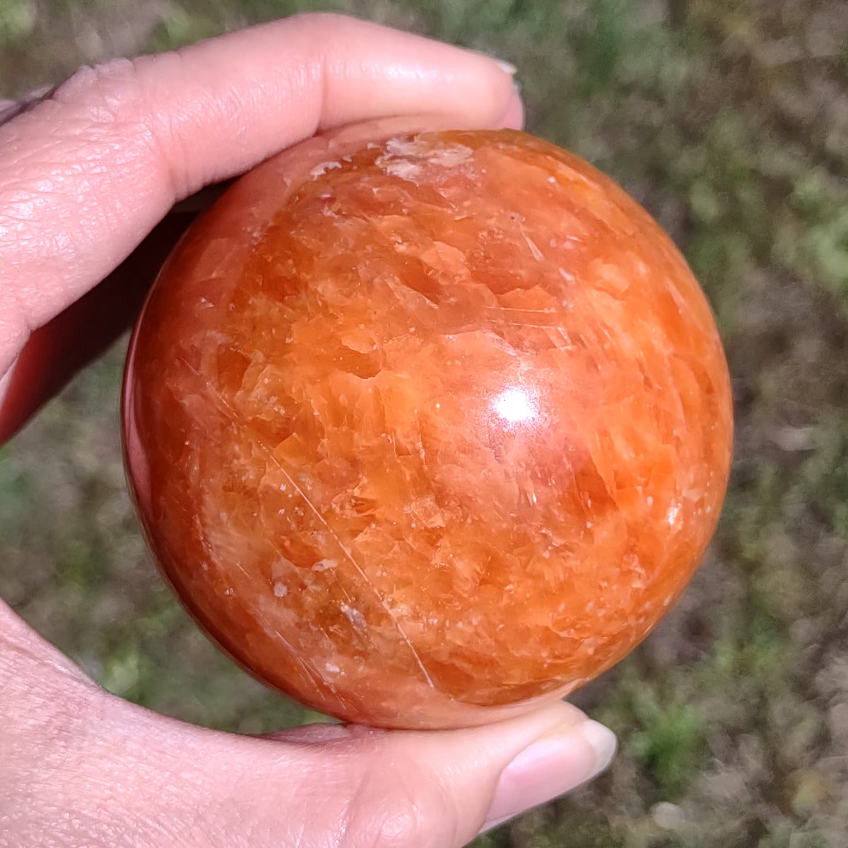 Sunstone Sphere (6.4cm) - 381g