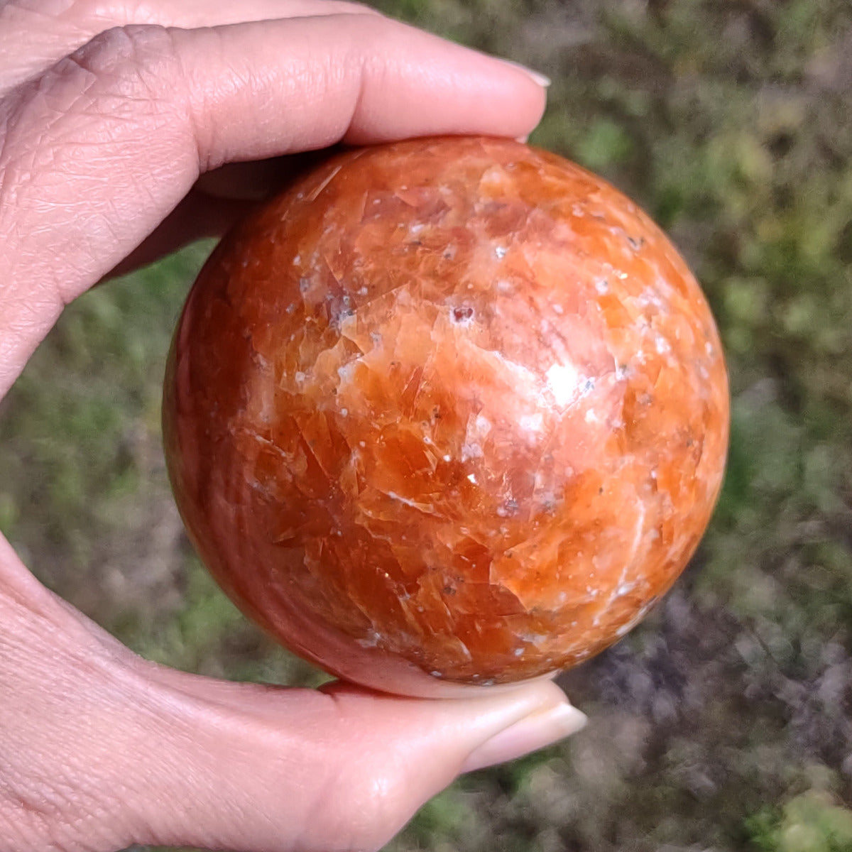 Sunstone Sphere (6.2cm) - 344g