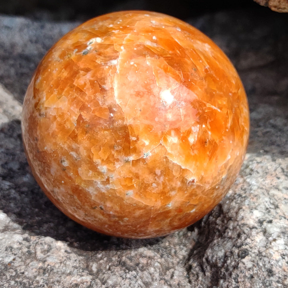 Sunstone Sphere (6.2cm) - 344g