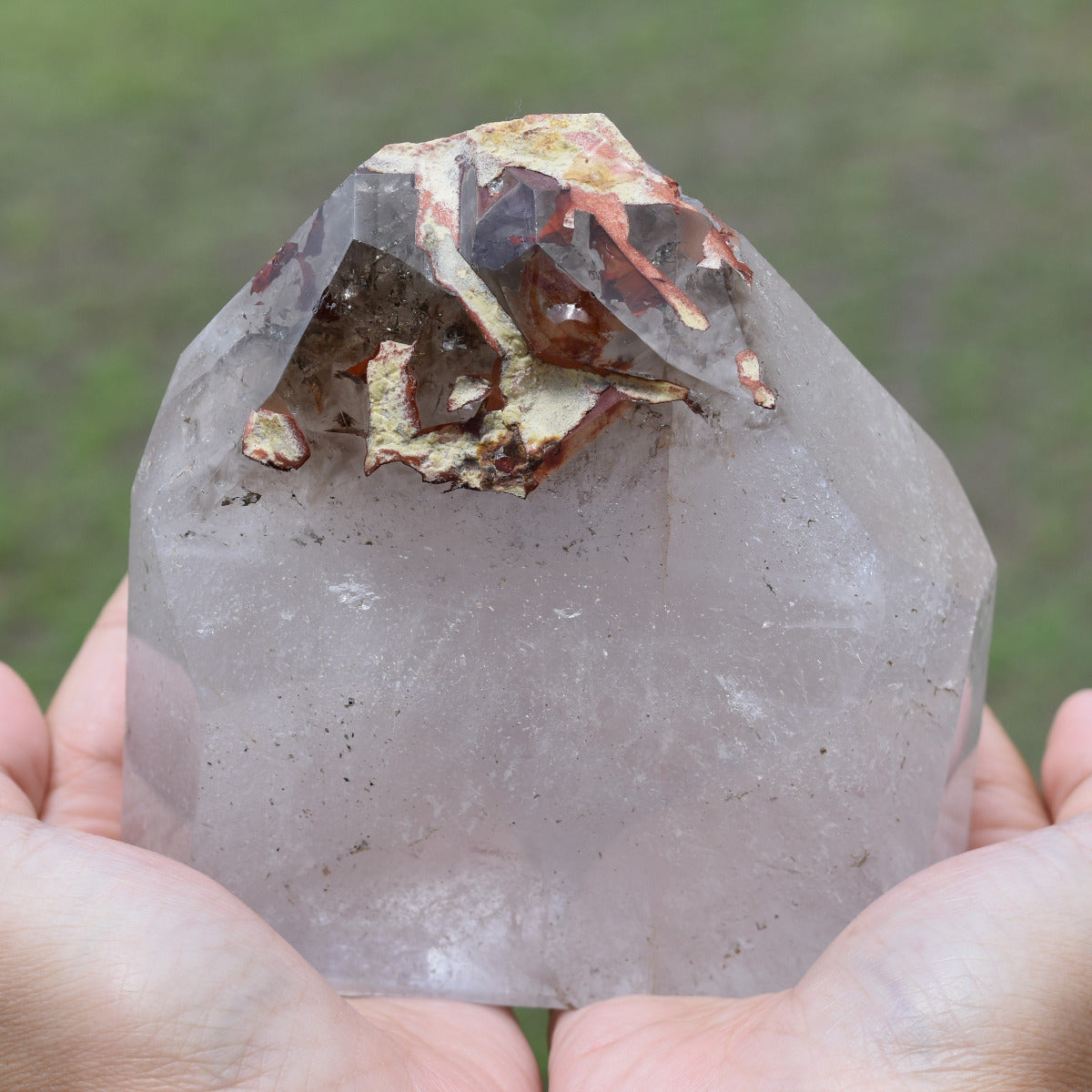 Large Fire Quartz Generator - Volcano Point (10.5cm) - 995g